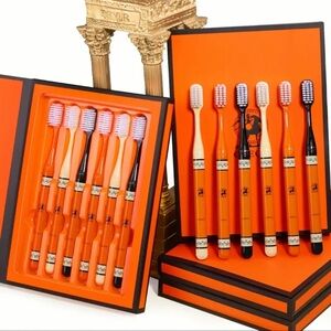 Toothbrush Set, 6pcs. Luxury Vibes, Adult, Giftable Item🎁 NEW, Gift Boxed